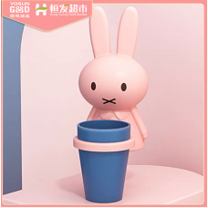 Children's Pink Bunny Toothbrush Cup Holder (Yosun Good)